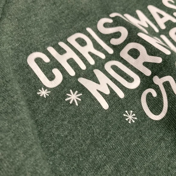 Green Christmas Morning Crew Crewneck 2T Toddler Baby Sweatshirt Pullover - Picture 2 of 4
